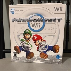 Nintendo Wii Mario Kart Wii Game Wheel Bundle Brand New